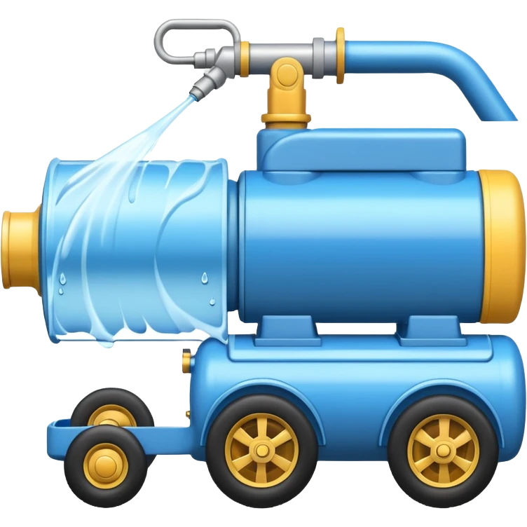 The water cannon machine emoji