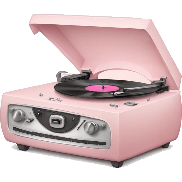 pale pink record player emoji