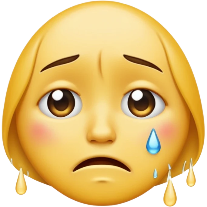 crying face emoji, expressive and clear emoji