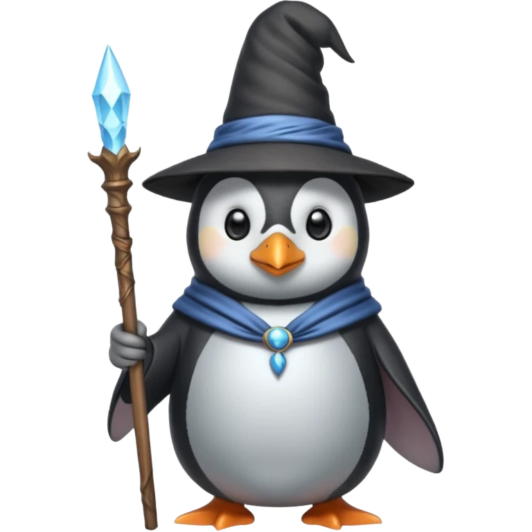 Penguin Wizard emoji