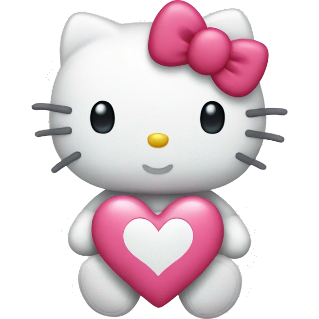 heart hello kitty emoji
