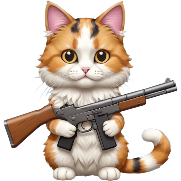 Cat gun emoji