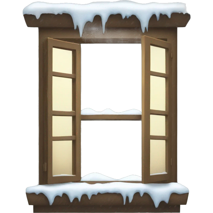 snowy window emoji