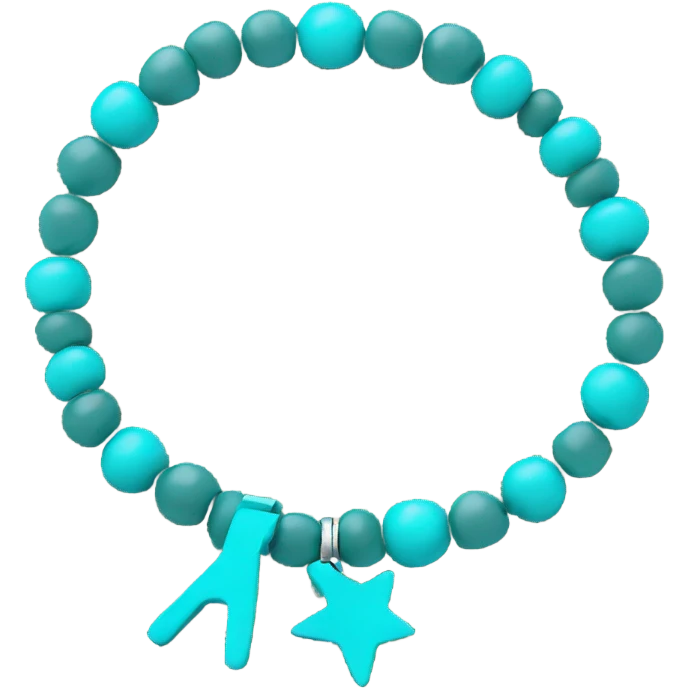 cyan rockstar bracelet  emoji