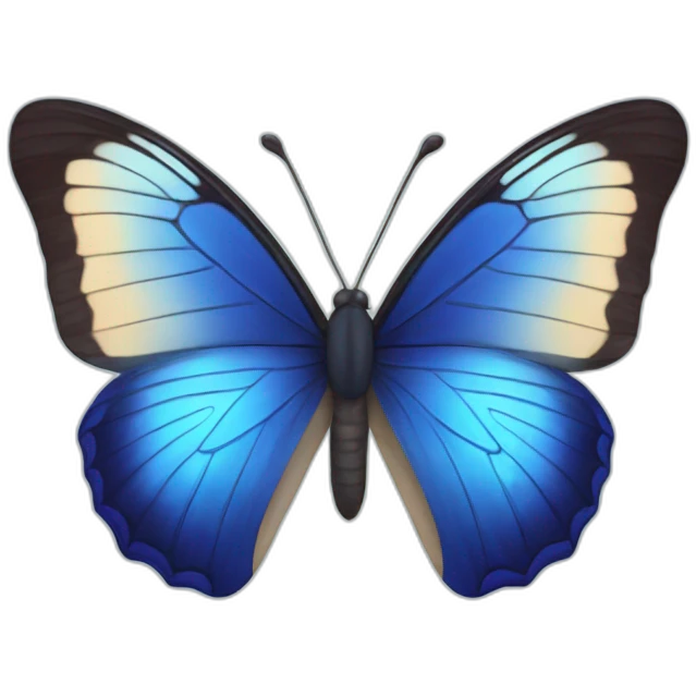 Blue butterfly with triangle  emoji