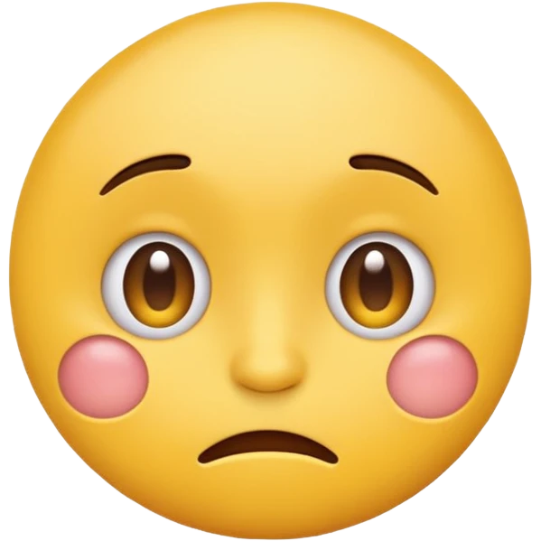 yellow round emoji face with exaggerated facial expressions, looking innocent, naive, and easily fooled, clearly conveying the meaning of 'enayi' emoji