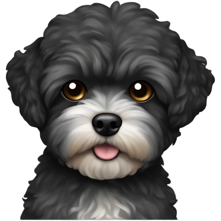 Black shihpoo emoji