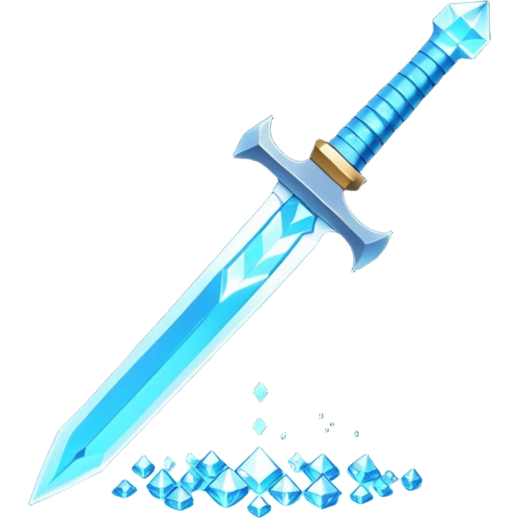 Minecraft diamond sword  emoji