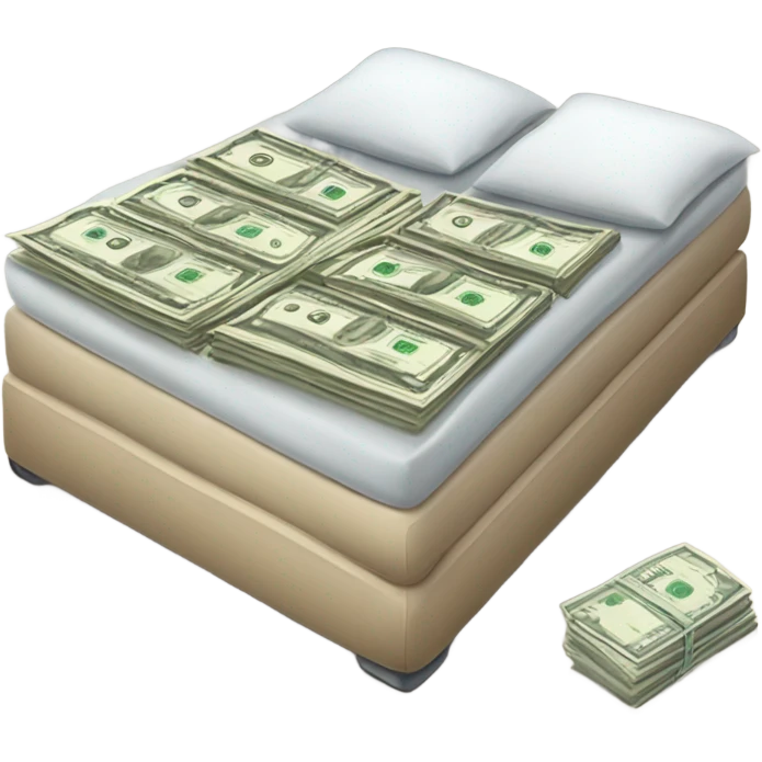 Cash under mattress  emoji