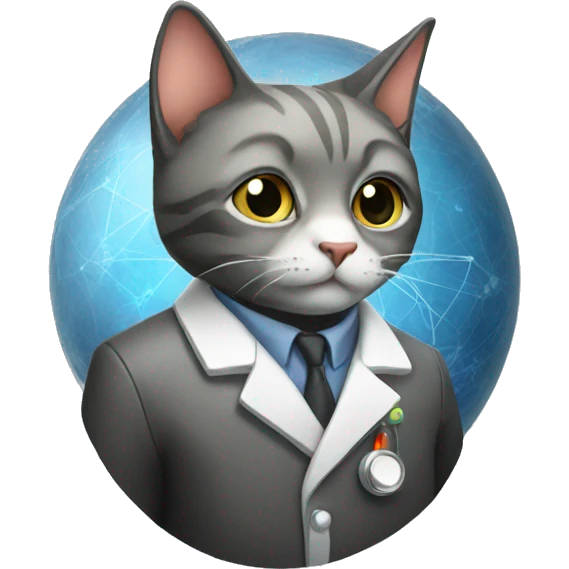 scientist cat emoji