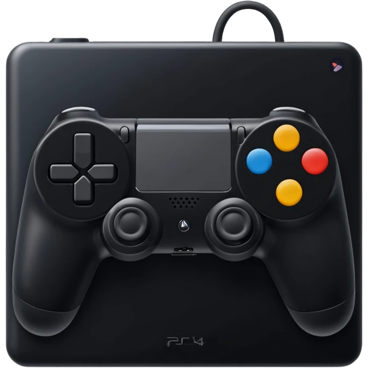 PS4 game console, simple and recognizable emoji emoji