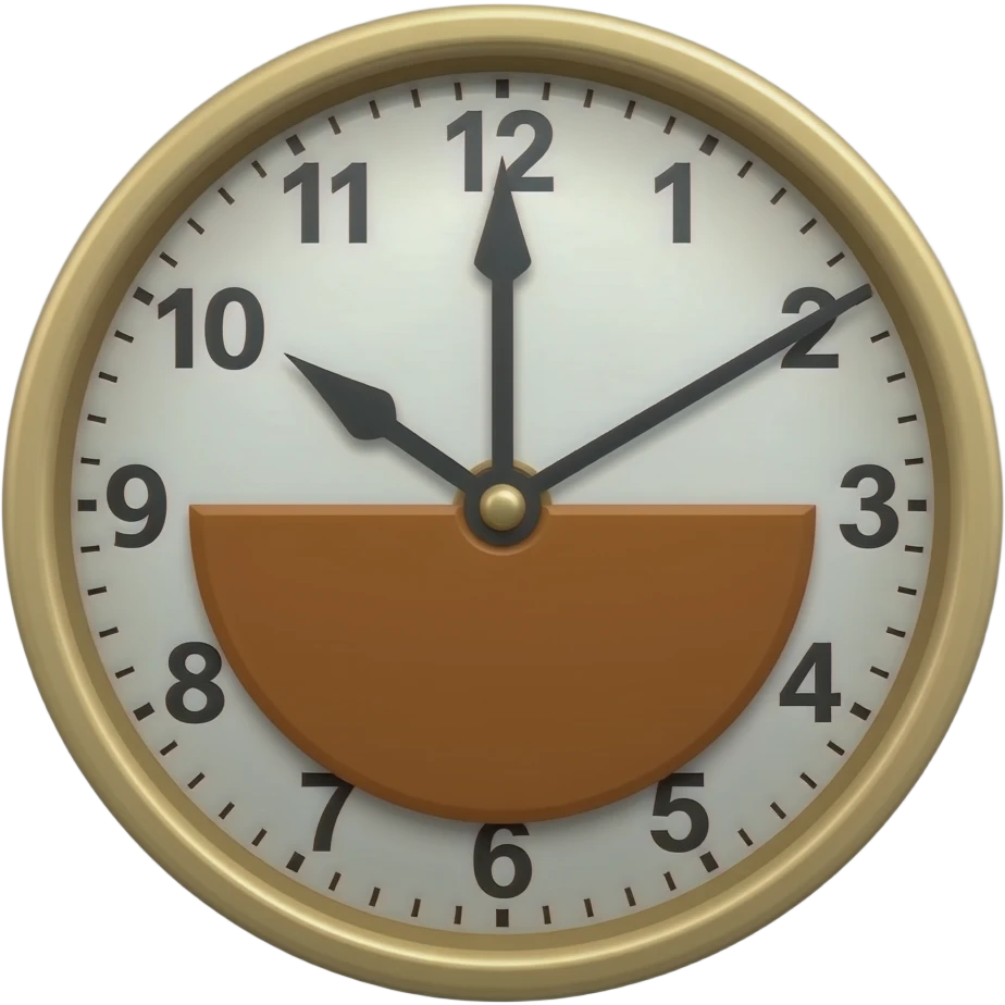 hazme un reloj de pendulo en la pared emoji