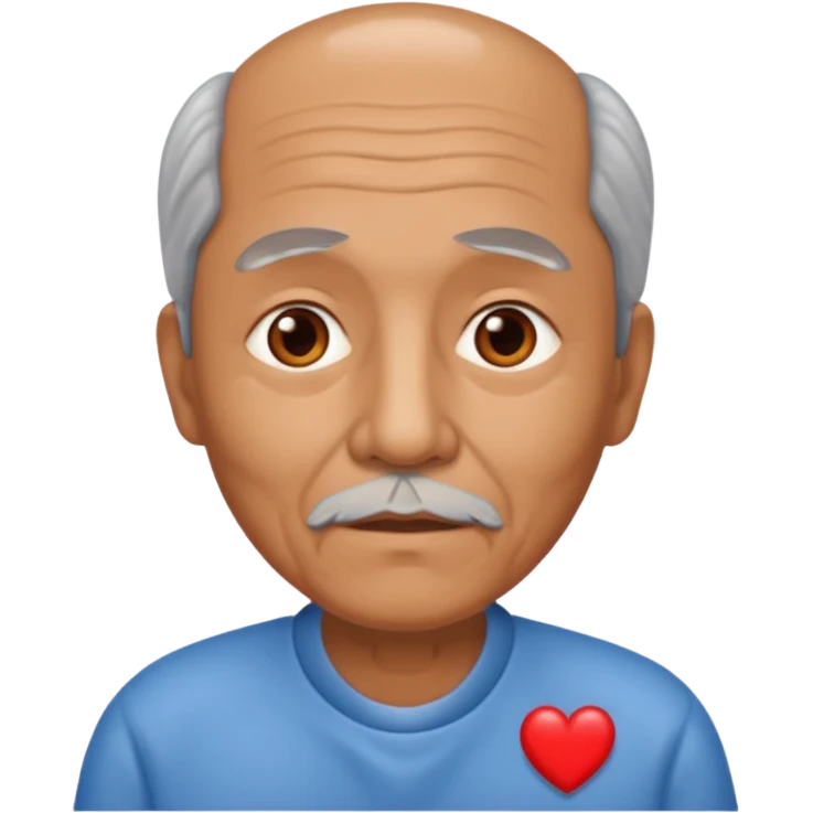 puedes crear una imagen de un abuelo de 63 años con una enfermedad cardiovascular?? emoji