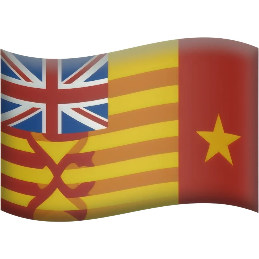 Crea un emoji que tenga la misma forma que este: 🇪🇦 pero q sea la bandera gitana original emoji