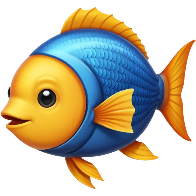 curved fish emoji