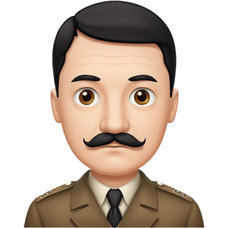 A man who look like hitler emoji