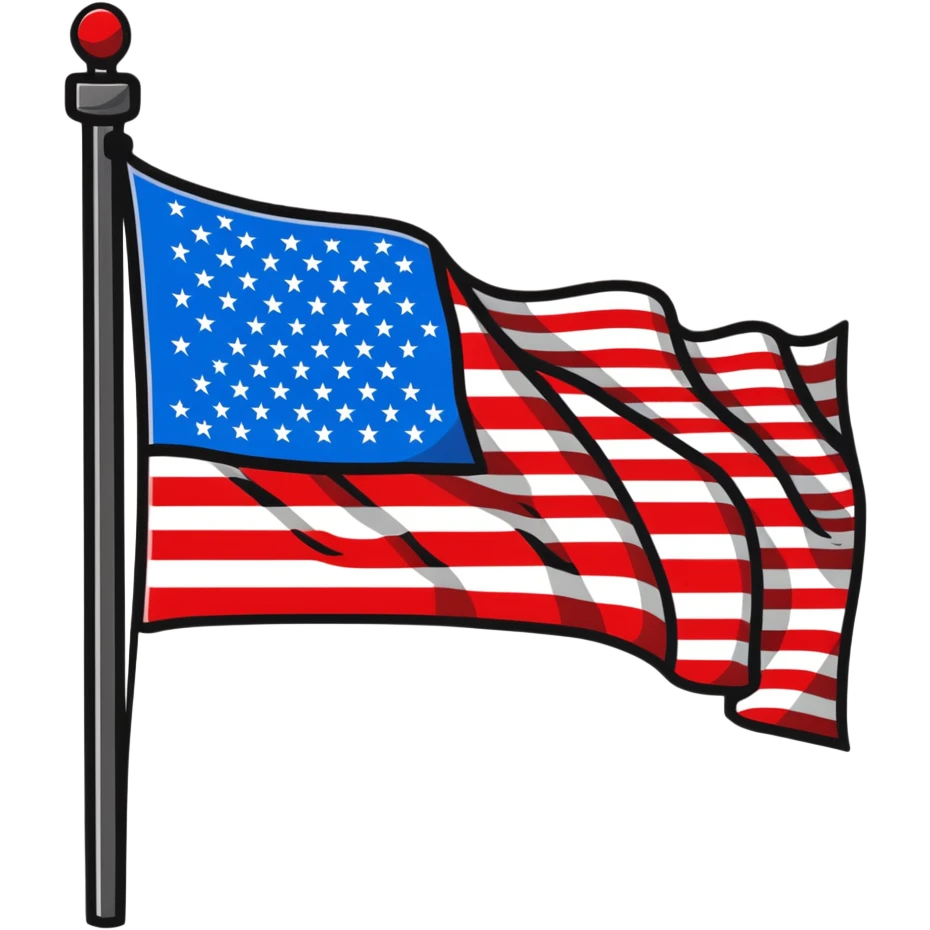 American flag patriotic emoji