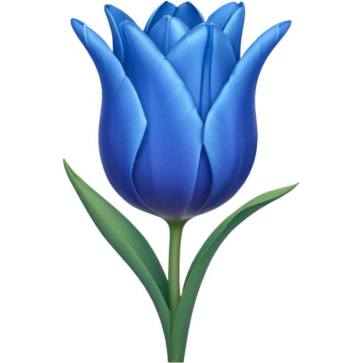 Emoji de tulipán azul emoji