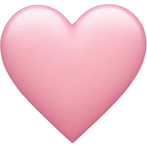 Light pink heart emoji