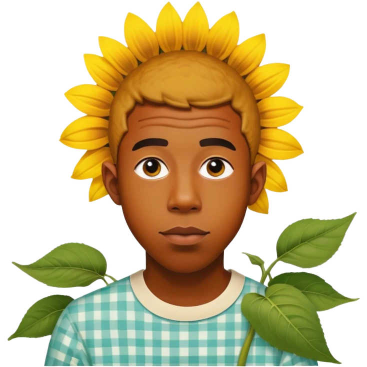 Tyler the creator with sunflower  emoji