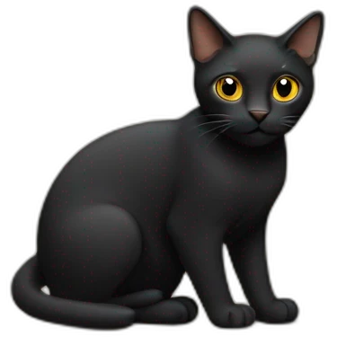 Gato negro  emoji
