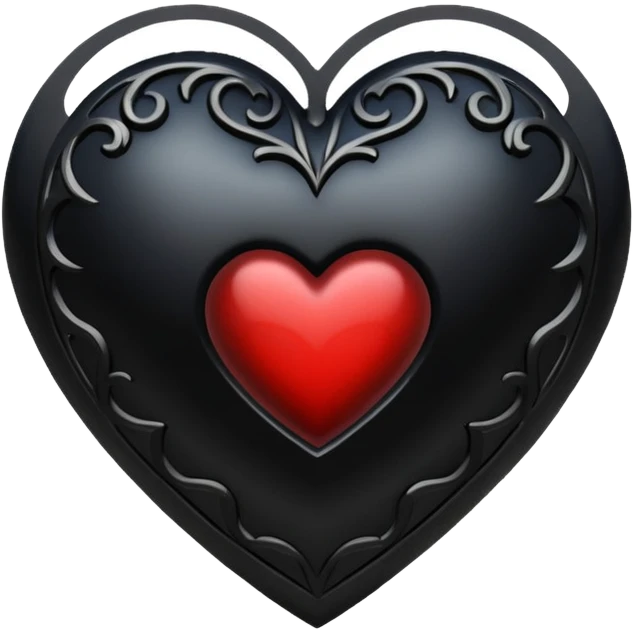 Gothic heart emoji