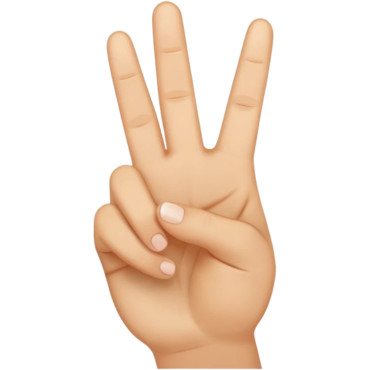 peace sign hand gesture emoji