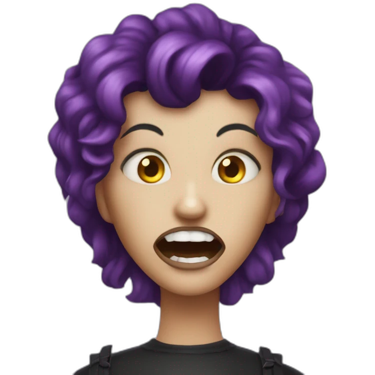 Donne moi 1 monstre Halloween ensanglanté avec 1 hache dans la tête emoji