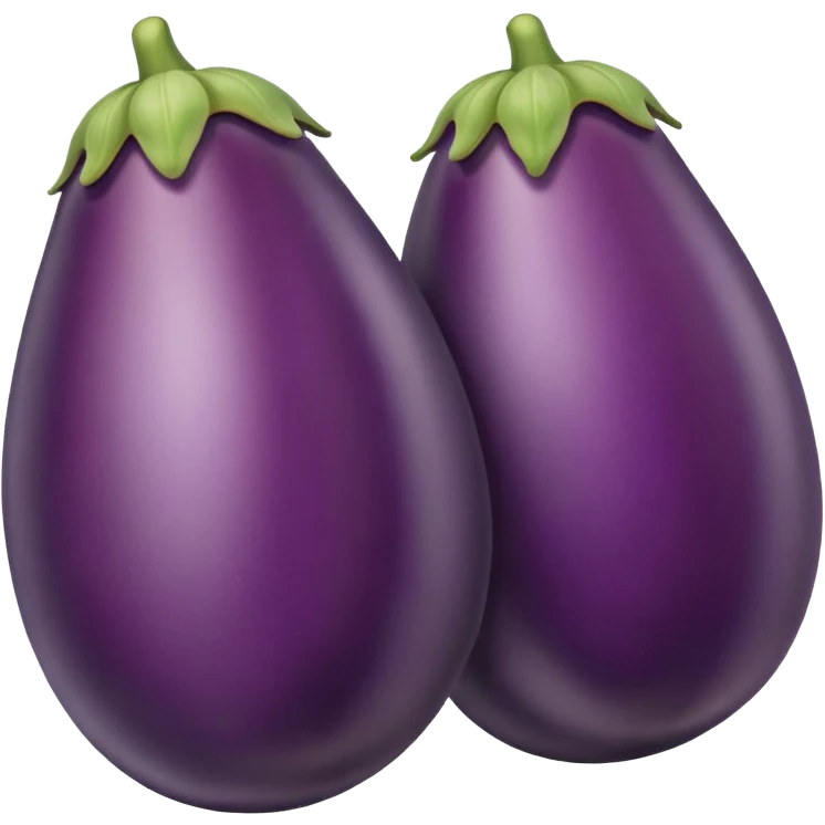 Eggplant and peach  emoji