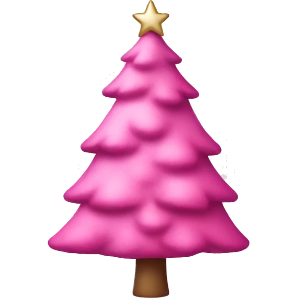 pink christmas tree emoji