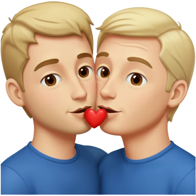 Two men making out  emoji