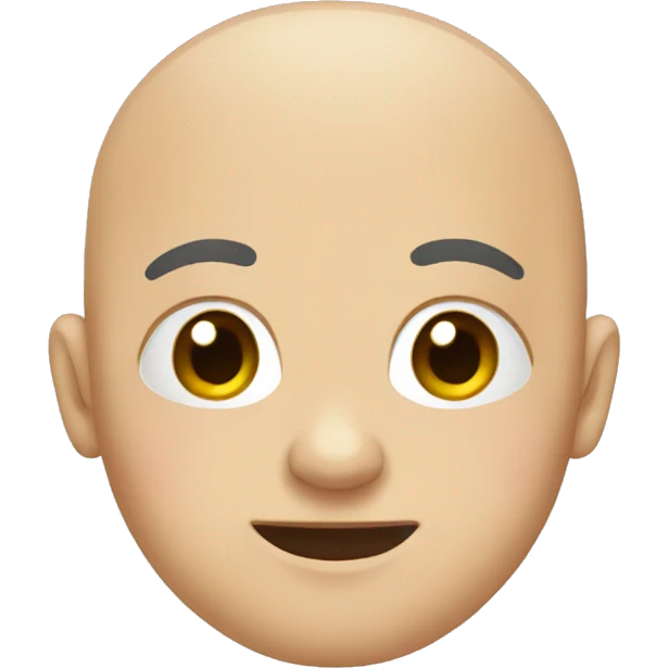 bald with a bow emoji