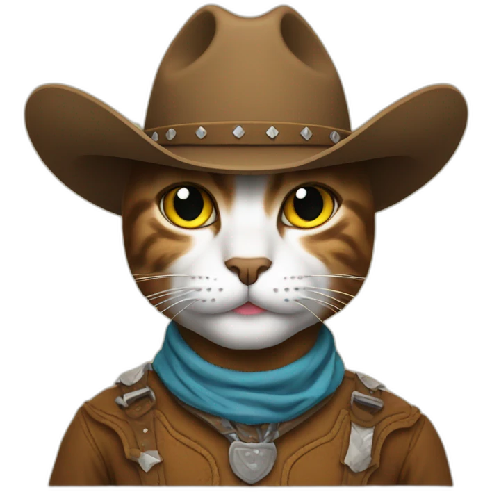 cat cowboy emoji