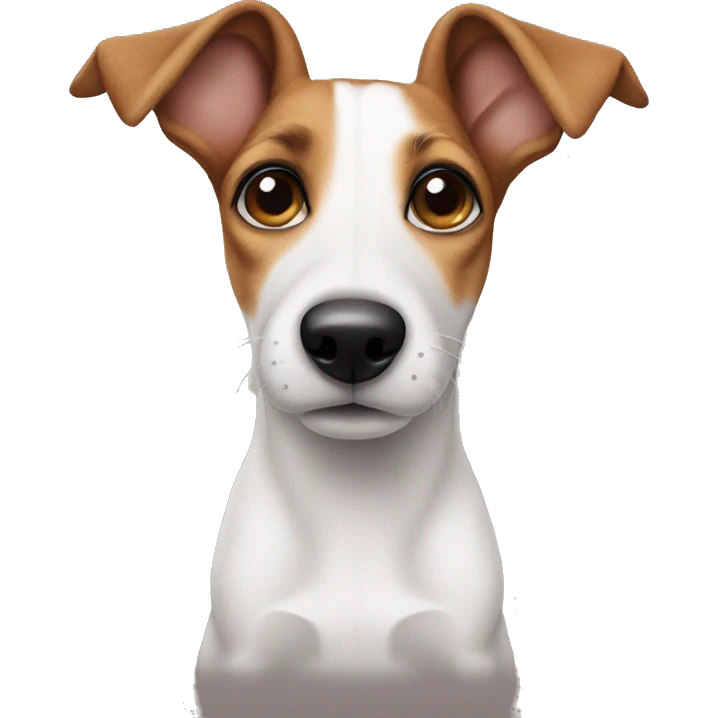 Jack russel with straight ears emoji