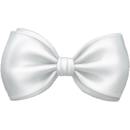 white satin bow emoji
