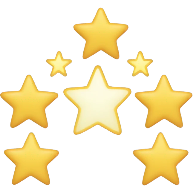 big five stars in row emoji