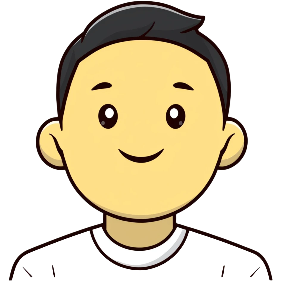 happy cartoon avatar of a person emoji