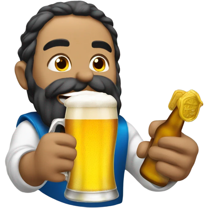 un hada tomando cerveza emoji