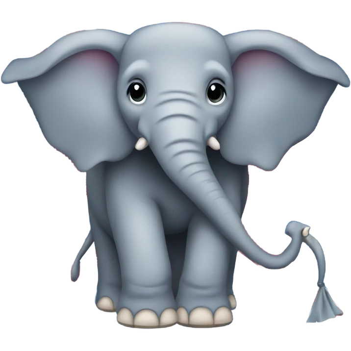 An elephant with the Scotland flag emoji