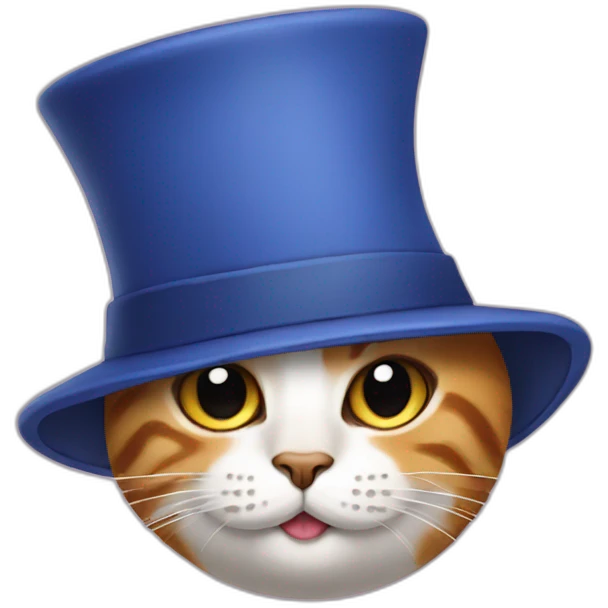 Cat in a hat emoji