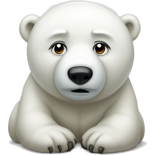sad polar bear emoji