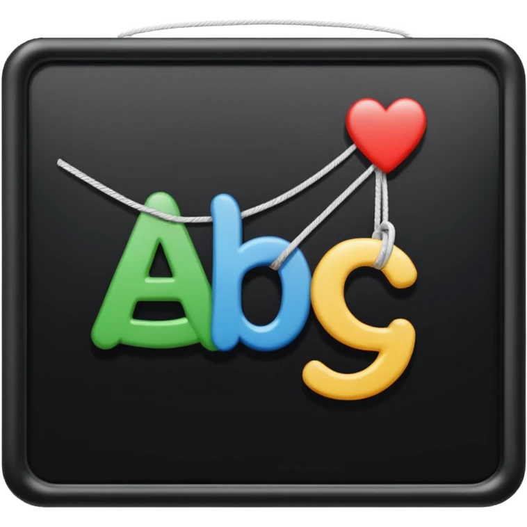 quiero crear iconos para string, Cadena de caracteres (string):    'abc',    '123',    'a1@!',    "a1@!"    emoji