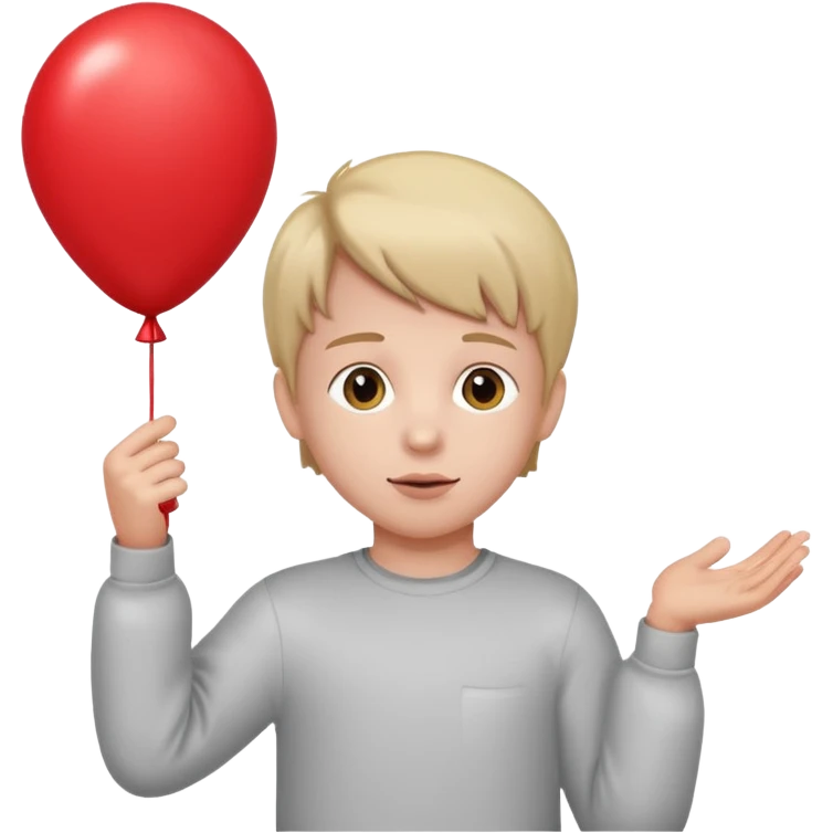 kid with balloon emoji