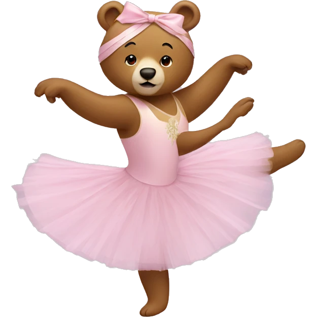 ballet bear emoji