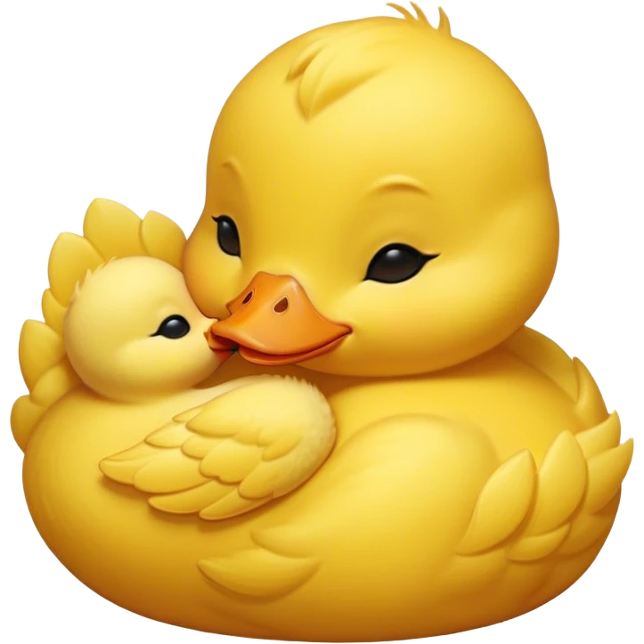 Meme-Worthy Cute Sleeping Yellow Baby Duck Portrait Emoji, Head resting peacefully with a contented smile, showcasing a delightfully tiny build and a luxuriously soft bright yellow downy coat, eyes shut in a serene, restful nap, Simplified yet hilariously adorable features, highly detailed, glowing with a soft, drowsy light, high shine, relaxed and utterly lovable, stylized with an air of playful laziness, bright and heartwarming, soft glowing outline, capturing the essence of a comically sleepy duckling, so meme-worthy it feels like it could instantly become the next viral sensation of adorable slumber! emoji