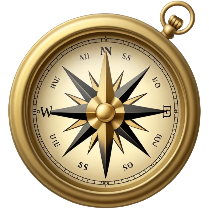 A compass emoji