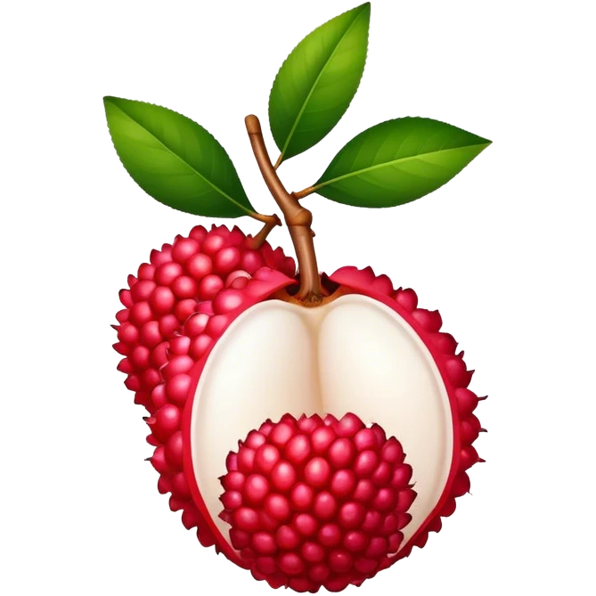 Lychee emoji