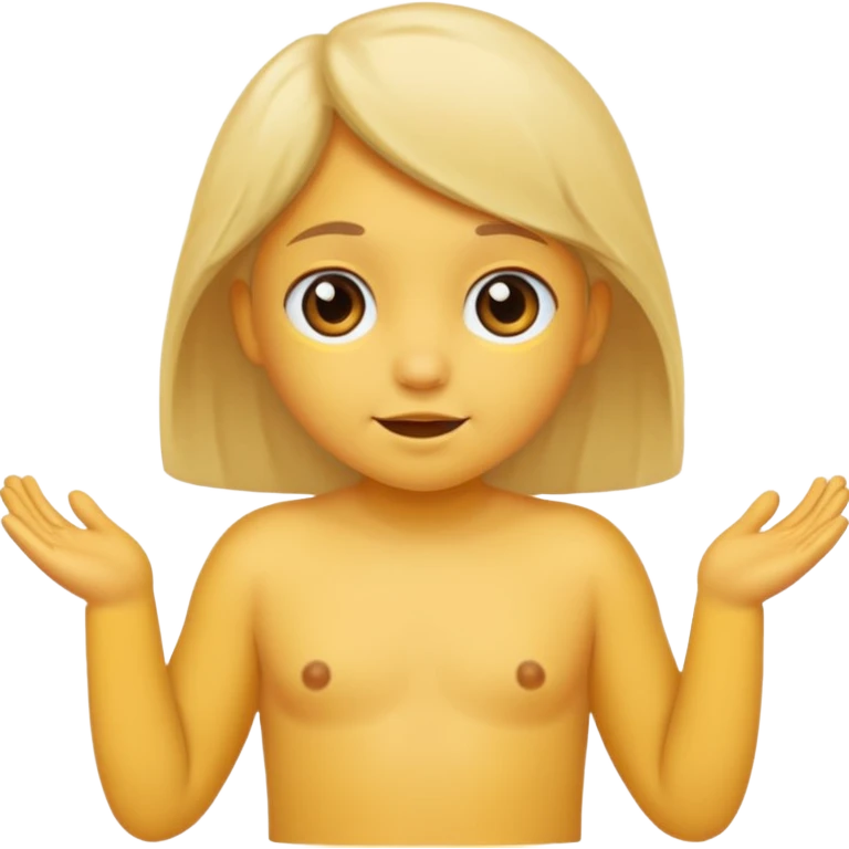 Enfant nue avec emoji