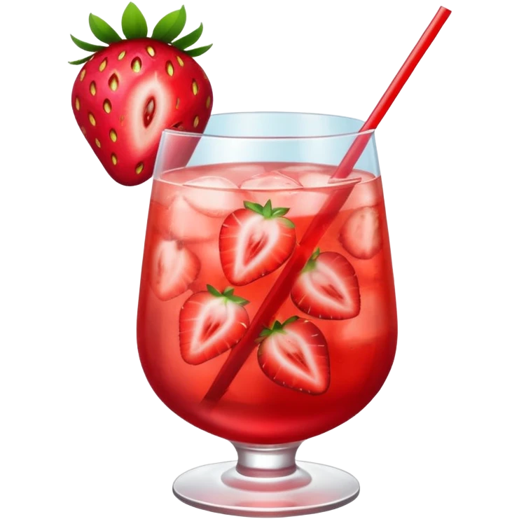 strawberry cocktail emoji