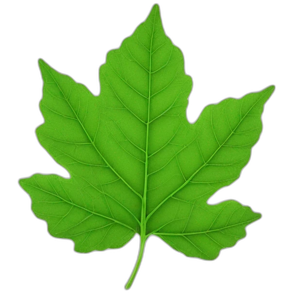 Leaf under a microscope emoji